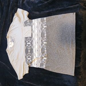 On The Byas Gray Abstract Pattern T-Shirt